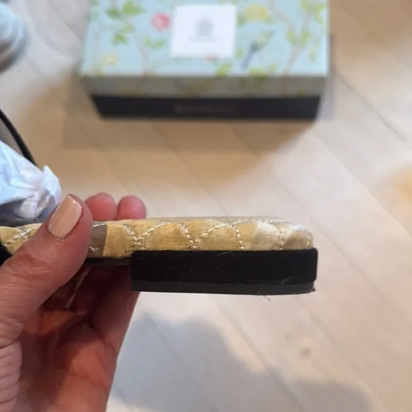 Birdies Black Plush Slippers Open Back Design - Picture 5 of 7